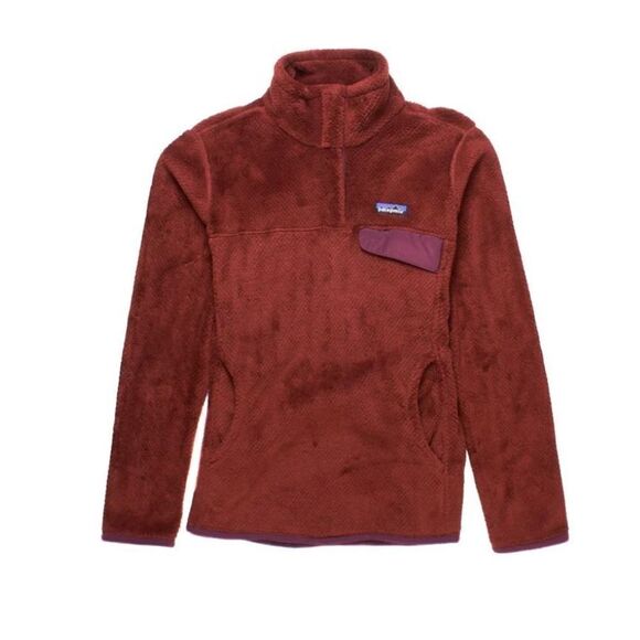Patagonia Womens Polartec Re-Tool Snap-T Fleece Pullover Sweatshirt Rusted Iron - Picture 7 of 11